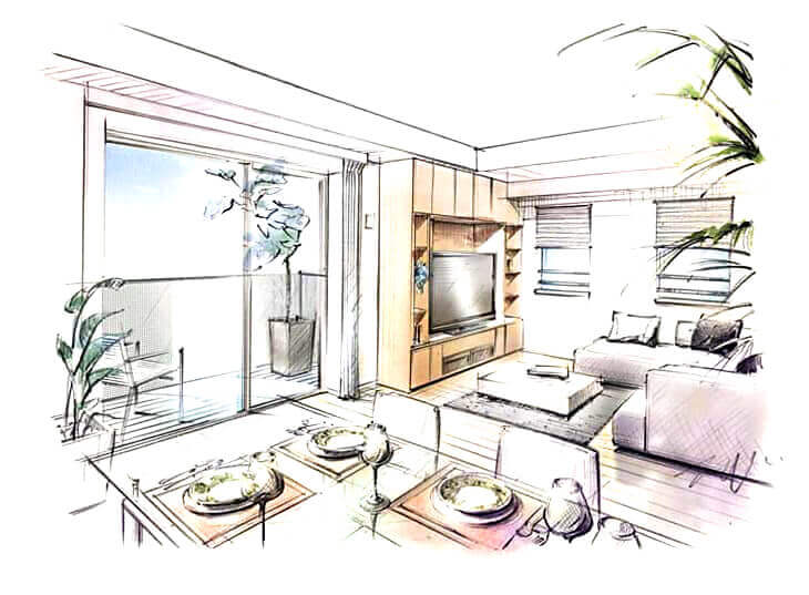 ���r���O�̃C���e���A�X�P�b�`�ł�